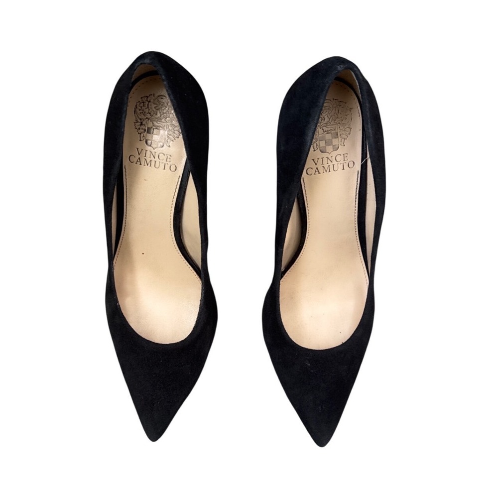 Vince‎ Camuto Black Suede Pointed Toe Stiletto Heel Pumps Shoes 9M